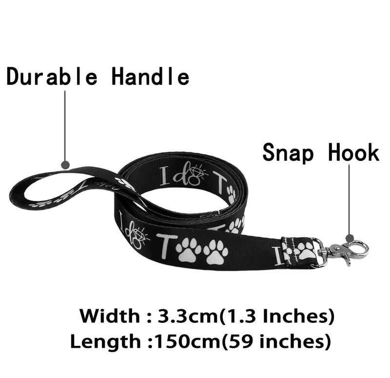 BLUPARK Funny Wedding Dog Leash Wedding Attire Engagement Dog Gift Dog Owner Gift I Do Too - BeesActive Australia
