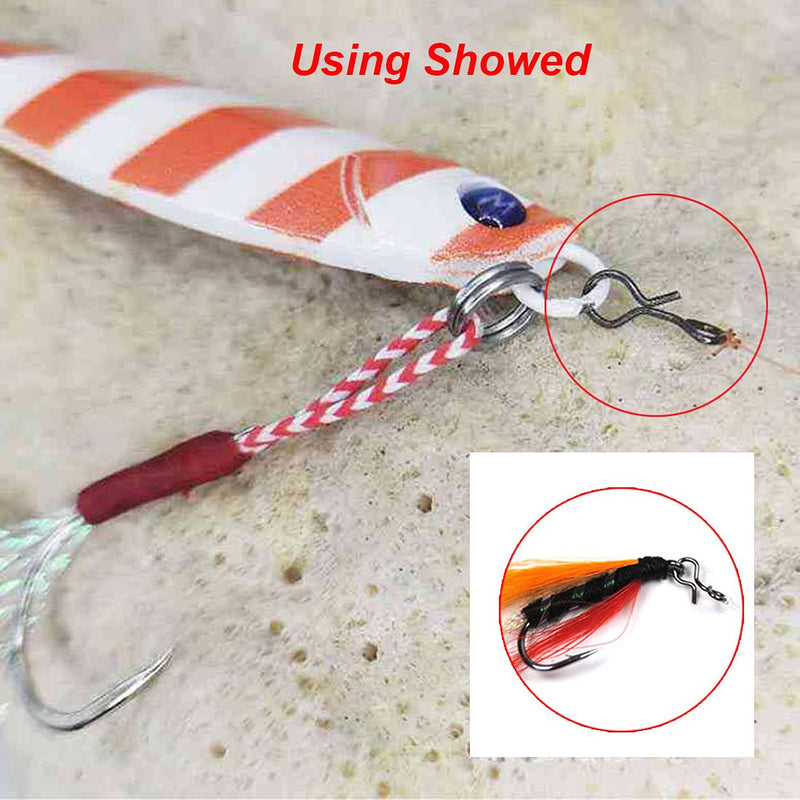 unclesportinfof No-Knot Fast Snaps Fly Fishing Snap No Knot Snaps Quick Change Connect snap for Flies Hook & Lures Black Color Pack of 100 (S-5mm/0.2"-100PCS) - BeesActive Australia