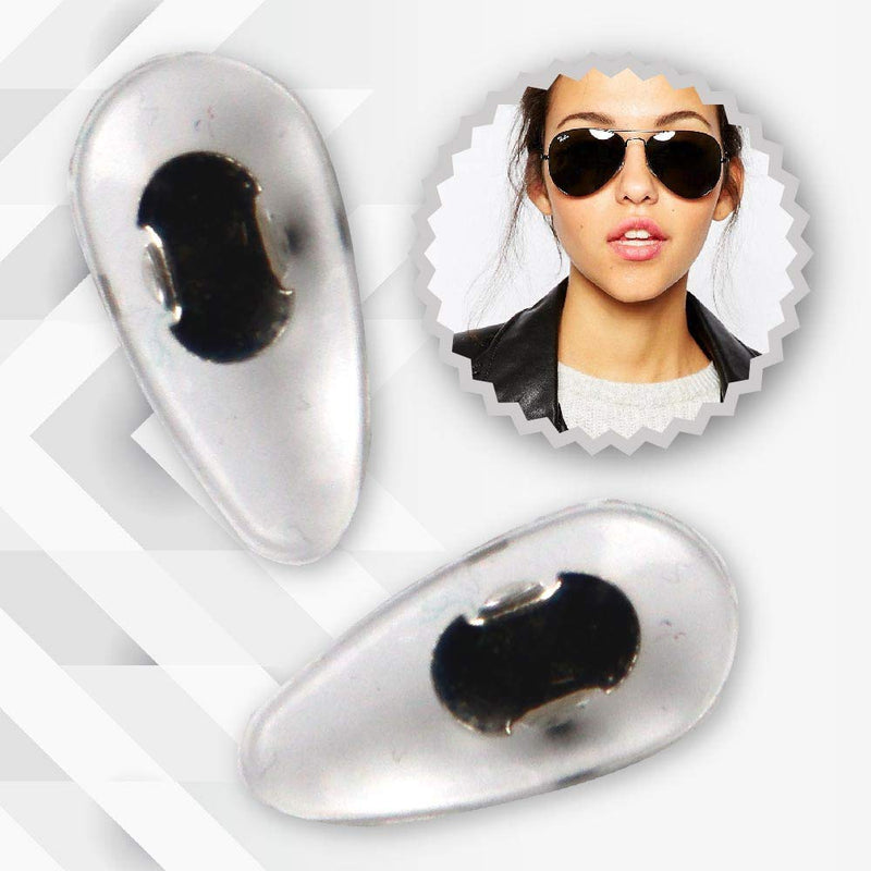 Nose Pads Replacement for Certain RB Aviator | Soft PVC | Silver Colour | 1 Pair | by Sports World Vision - BeesActive Australia