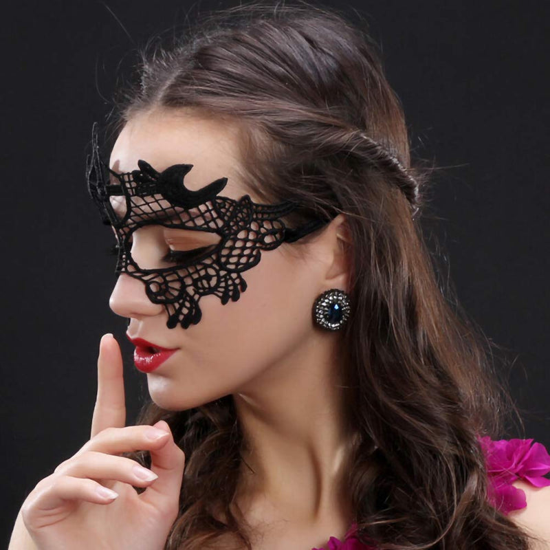 Lace Masquerade Mask 15 Pack Black Sexy Lace Eye Mask for Women Lingerie Soft Version Party Carnival Cosplay Decorations Masquerade Mask for Party Ball - BeesActive Australia