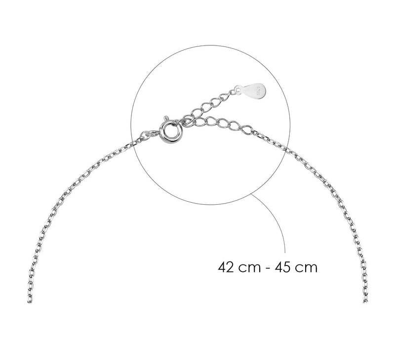 Sofia Milani - Women's Necklace 925 Silver - Leaf Pendant - 50264 - BeesActive Australia