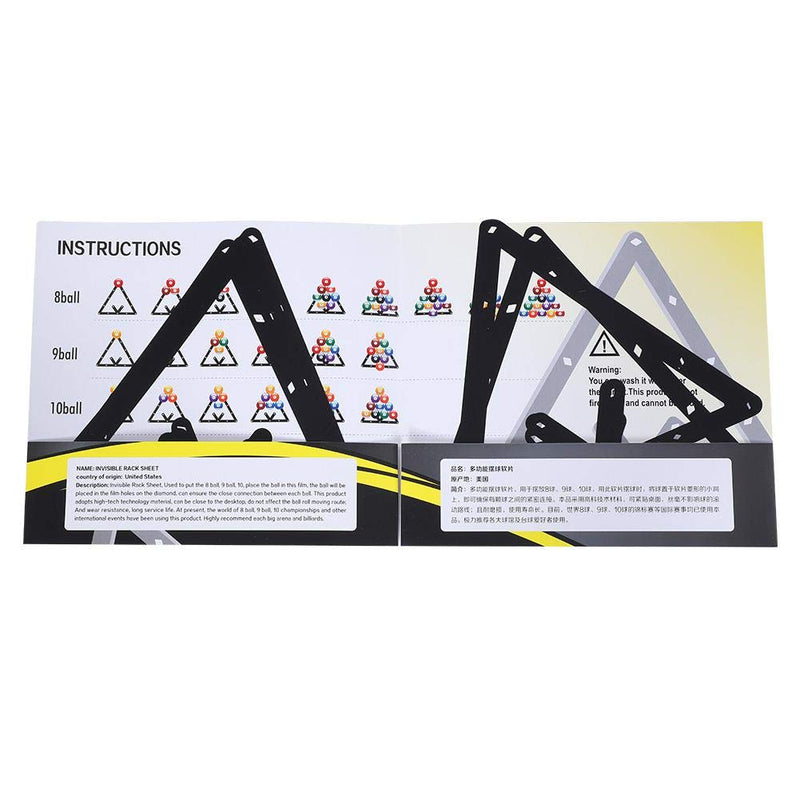 Fafeims 6Pcs/Set Billiard Ball Holder Sheet Triangle Billiard Table Positioning Rack Pool Table Rack for 8 9 10 Ball - BeesActive Australia