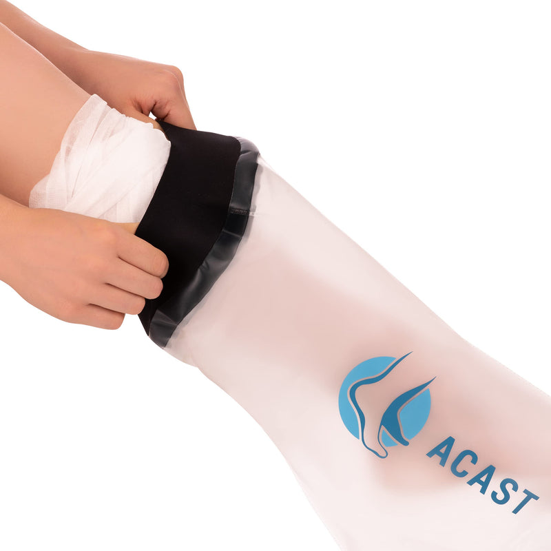 ACAST Waterproof Leg Cast Cover For Shower - Easy To Use, Reusable Leg Protector For Knee, Ankle, Foot - Free E-book Included - BeesActive Australia