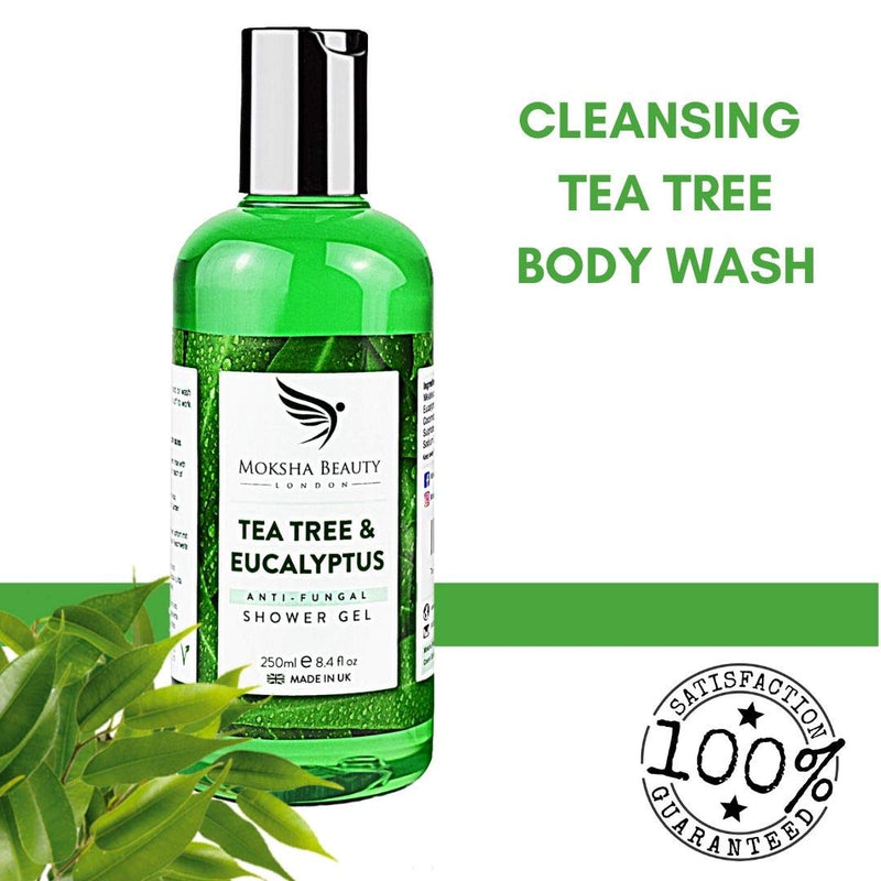Tea Tree Body Wash Soap – [Made In UK] Natural Shower Gel Body Wash | Natural Cleanser of Body Odour| 250ml - BeesActive Australia