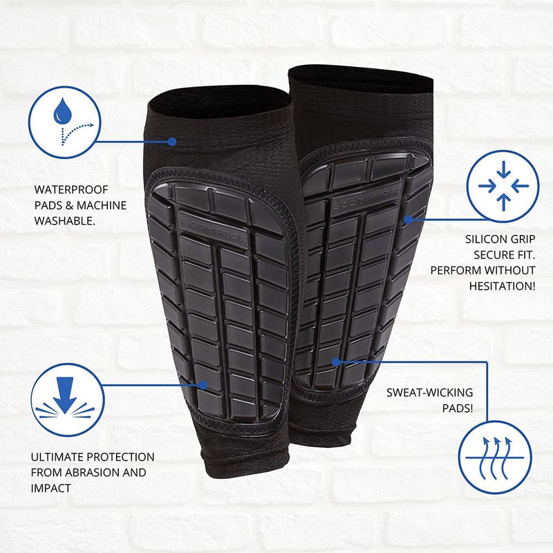 Bodyprox Soccer Shin Guards Sleeves for Men, Women and Youth X-Large - BeesActive Australia