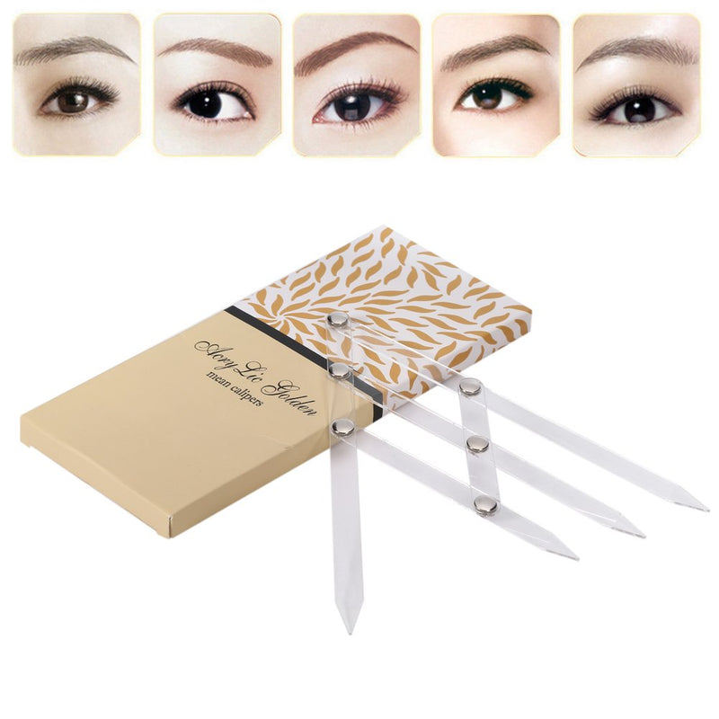 Eyebrow Ruler Eyebrow Shaping Caliper Eyebrow Tatto Microblading Permanent Measure Makeup Tool - BeesActive Australia