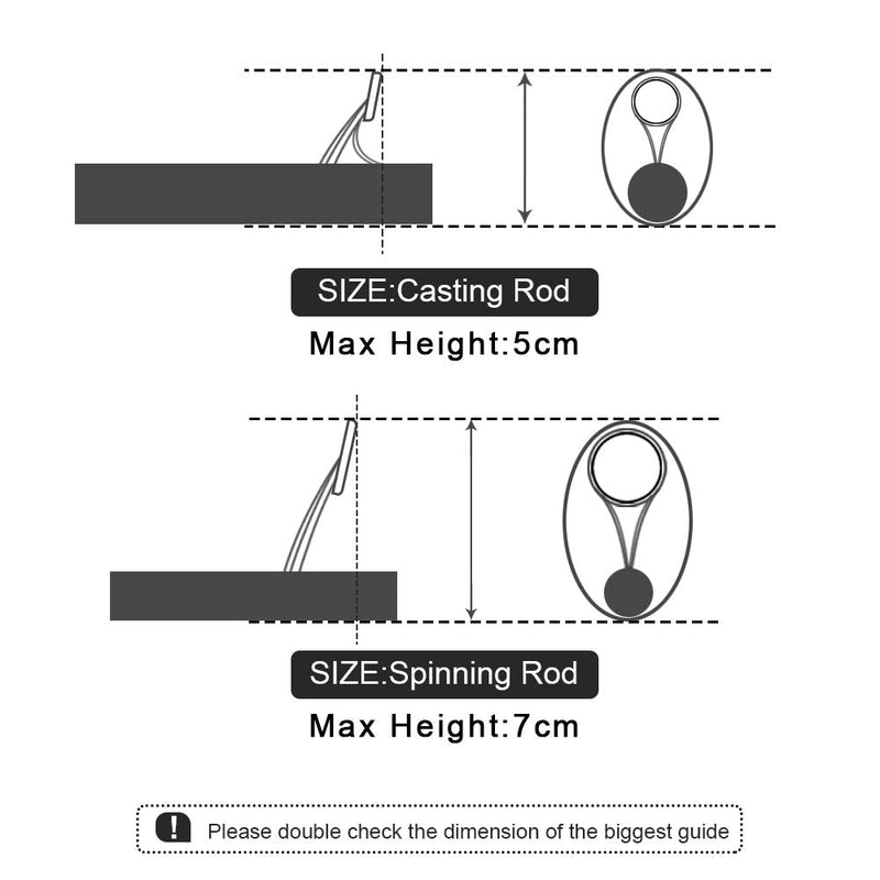 SF Fishing Rod Sock Fishing Rod Sleeve Rod Cover Braided Mesh Rod Protector Pole Gloves Fishing Tools for Spinning Fishing Rod,Casting Rod,Musky Rod,Fly Rod, Ice Rod Black-Blue-2Pcs Fit Spinning Rod up to 8.0 FT - BeesActive Australia