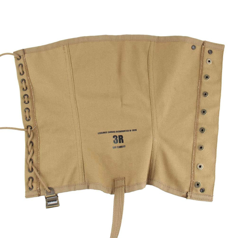 SMONT WW2 US. M1936 Boot Gaiters Leggings Repro WWII Soldier Canvas Puttee for Hiking Climbing, Khaki/3R - BeesActive Australia