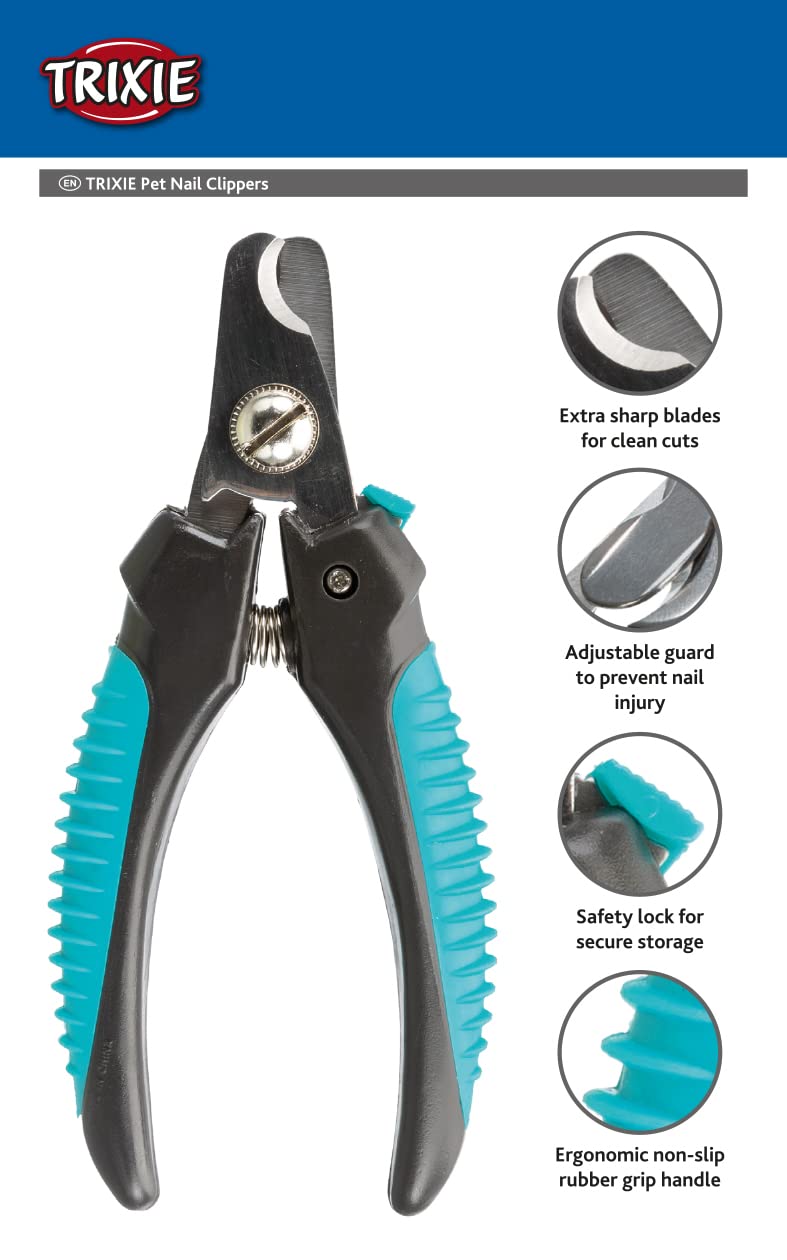 TRIXIE Pet Grooming Nail Clippers, for Small Dogs, Cats, Small Animals and Birds, 4.7" (12cm) - BeesActive Australia