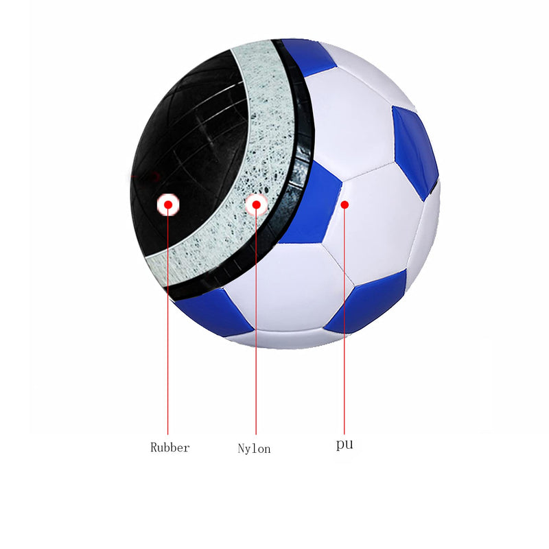 Soccer Ball Size 2 White Blue Suitable for Kids Toddler Boy Gift Training Practice 2-6 Years Old - BeesActive Australia