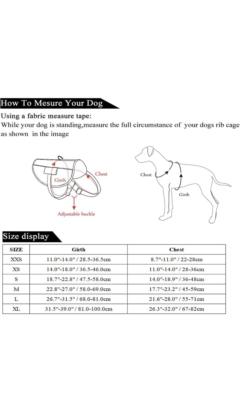 Service Dog Vest for PET Multiple Removable Patches/Therapy/in-Training/Service M( 22.8-27" Girth) - BeesActive Australia