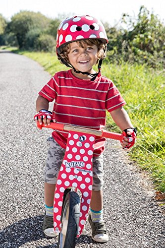 [AUSTRALIA] - Kiddimoto Kids Cycling Glove (Red Dotty, Medium) 
