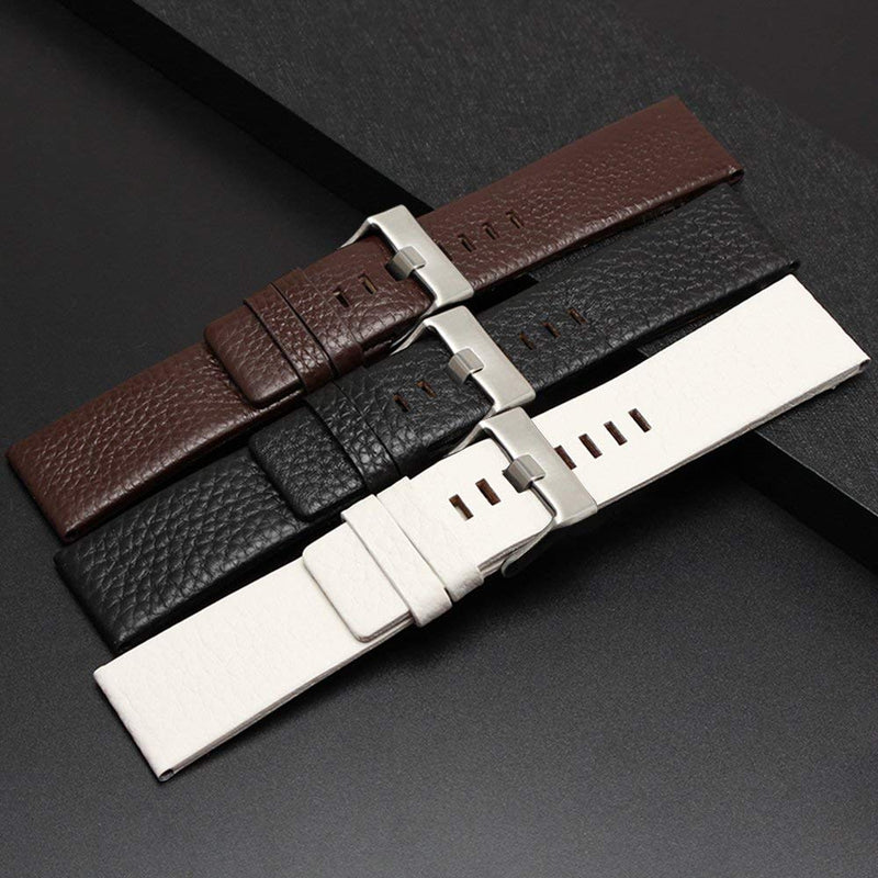 [AUSTRALIA] - Calfskin Leather Watch Band Suitable for Men's Diesel Watches 26mm coffee1 