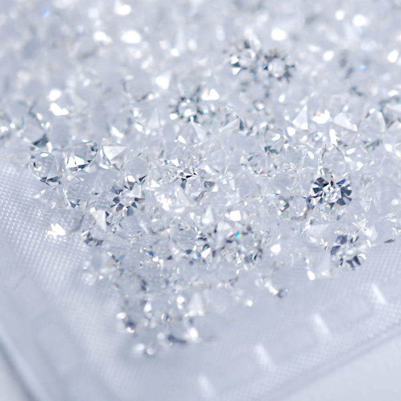 5000Pcs Ultra Mini 1.1mm Flatback Diamond Glass Rhinestones Beads Iridescent Crystals Long Lasting AB Shine For Nail Art Beauty Makeup Phone DIY Crafts; Impossibly Tiny (Crystal) Crystal - BeesActive Australia