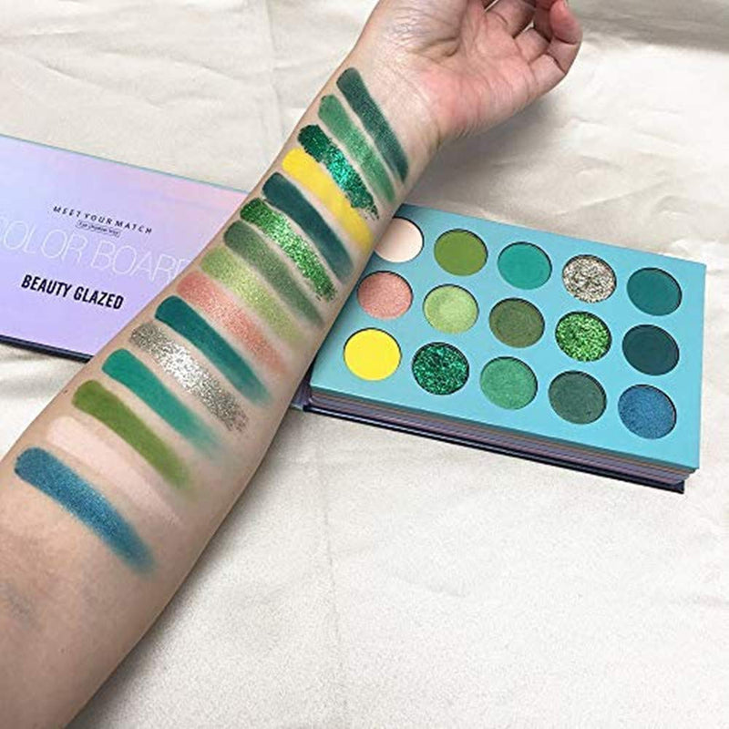 60 Color Eyeshadow Palette, 4 in 1 Board High Pigmented Glitter Matte Eye Shadow Rotation Pearlescent Nude Makeup Palette Eyes Cosmetic - BeesActive Australia