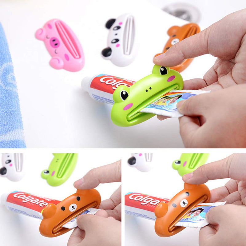 Bathroom Home Tube Squeezer Easy Cartoon Toothpaste Dispenser Rolling Holder 1pc Brown Bear 10 *10*1 - BeesActive Australia