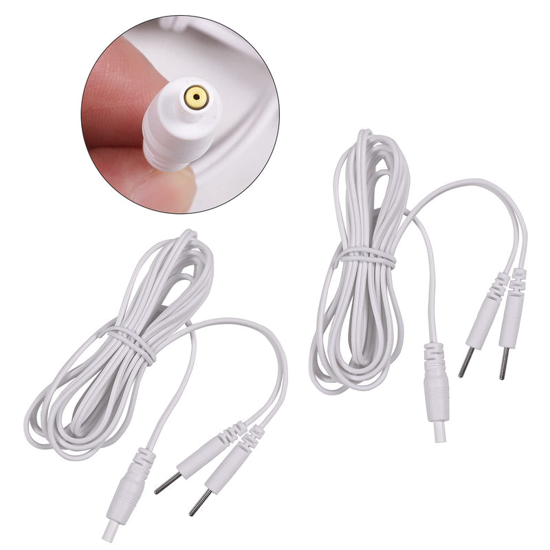 4 Count TENS Wires Electrode Wires for TENS Unit Electrodes Lead Wires for TENS (4mm Diameters Plug to 2mm Diameters Pin) - BeesActive Australia