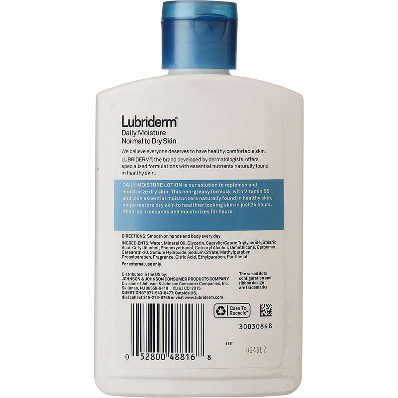 Lubriderm Daily Moisture Lotion, Normal to Dry Skin, 6 oz, 2 pk - BeesActive Australia