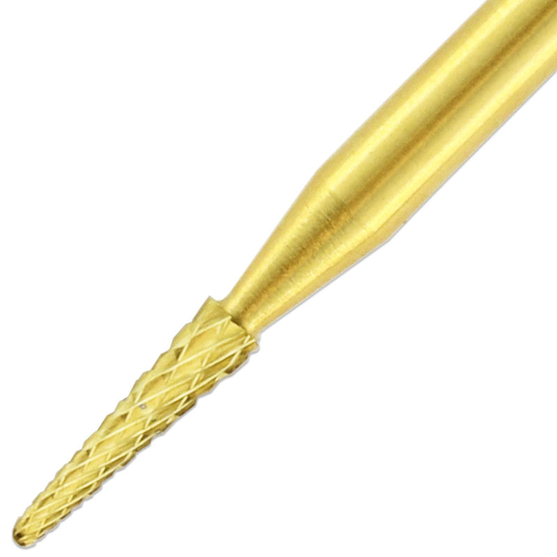 Pana 3/32" Sharp Point Bit Safety Nail Carbide Bit - Gold Color (Grit: Medium - M) for Electric Dremel Drill Machine - BeesActive Australia