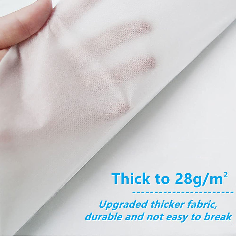 20 Pieces Disposable Non-Woven Bed Sheets Waterproof and Oil Proof Massage Table Sheets Thick Bed Cover Fabric Bed Pads for Spa Club Beauty Salon Hotels Tattoo Lash Bed, 80cm x 172cm (White) White - BeesActive Australia