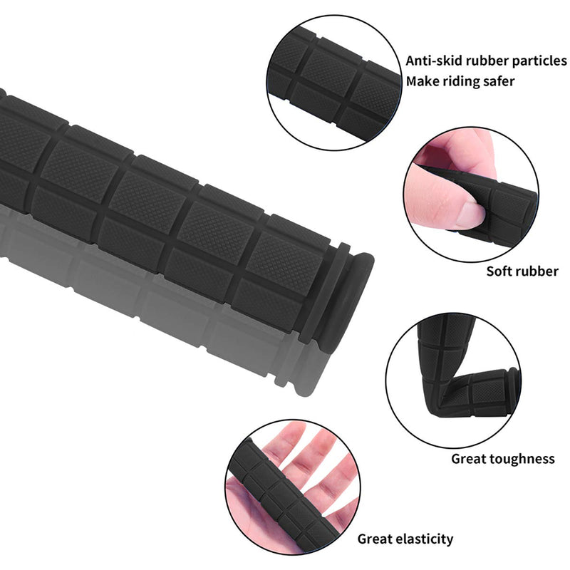 Yizel Bicycle Handlebar Grips, 4 Pairs, Non Slip Rubber Mountain Bike Handlebar BMX/MTB Bike Grips for Kids Girls Boys - BeesActive Australia