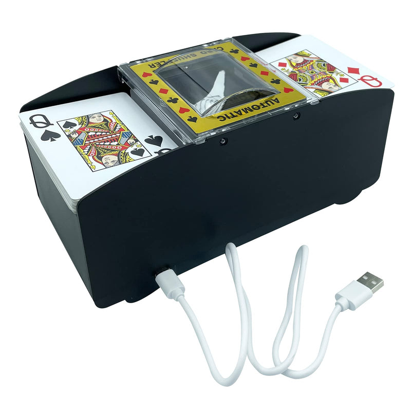 Yuanhe Casino USB/Battery Operated Automatic Card shuffler ¡­ 2-Deck Shuffler - BeesActive Australia