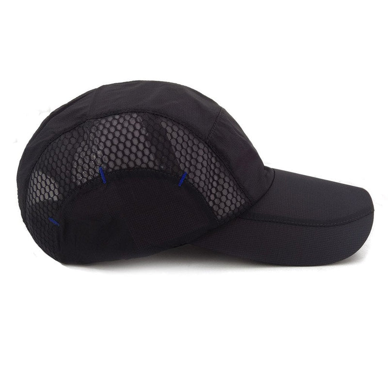 LETHMIK Quick Dry Sports Cap Unisex Sun Hat Summer UV Protection Outdoor Cap Black One Size - BeesActive Australia