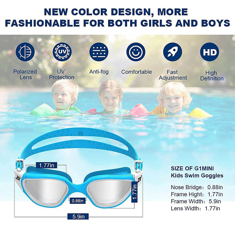 ZIONOR G1MINI Kids Polarized Swim Goggles and G1 Adult Polarized Swim Goggles - BeesActive Australia