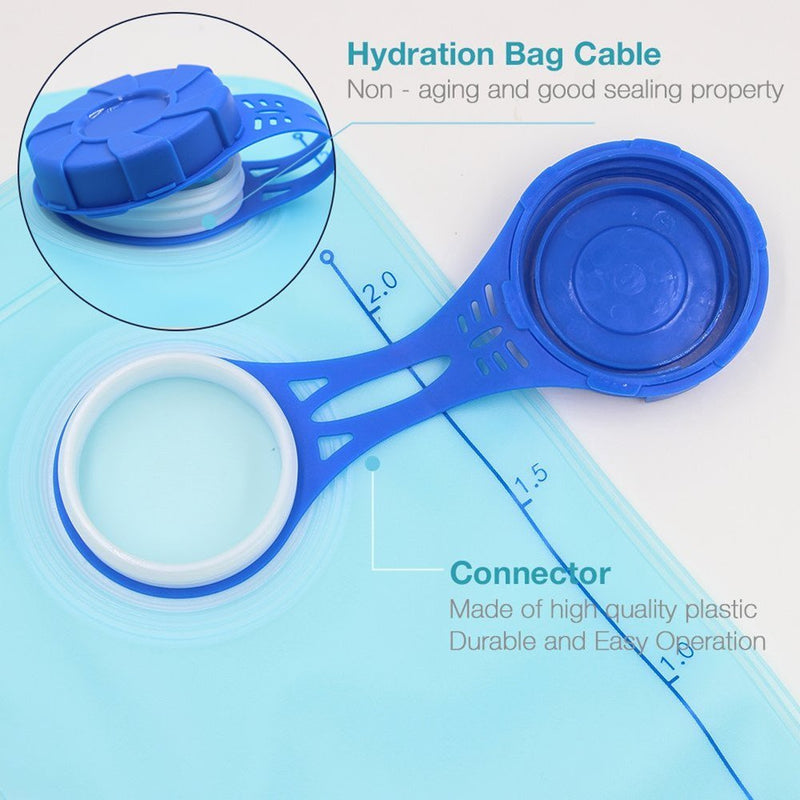 Monvecle Hydration Pack Water Rucksack Backpack Bladder Bag Cycling Bicycle Bike/Hiking Climbing Pouch + 2L Hydration Bladder Small Open 2L Blue Bladder - BeesActive Australia