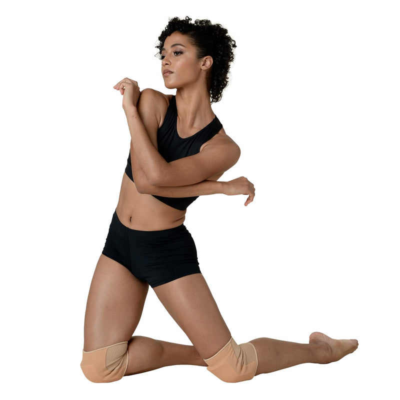 Danz N Motion Cheerleading and Dance Knee Pads - Shock Absorbing Knee Protection Tan Large - BeesActive Australia