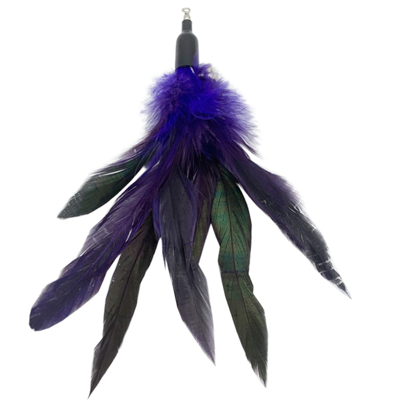 Cat Feather Toys Replacement Cat Toy Wand Refills, 10 Pieces Natural Feather Refills, Feather Replacement for Cat Wand A-10PCS Feather Refills - BeesActive Australia