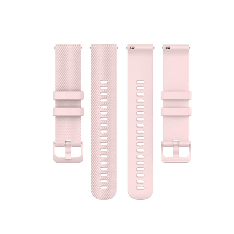 FitTurn Bands Compatible with Garmin Venu 2s Watch Band, 3 Pack Soft Silicone Sport Replacement Quick Release Wristband for Venu 2s Smartwatch Men Women (Pink,Beige,Teal) - BeesActive Australia