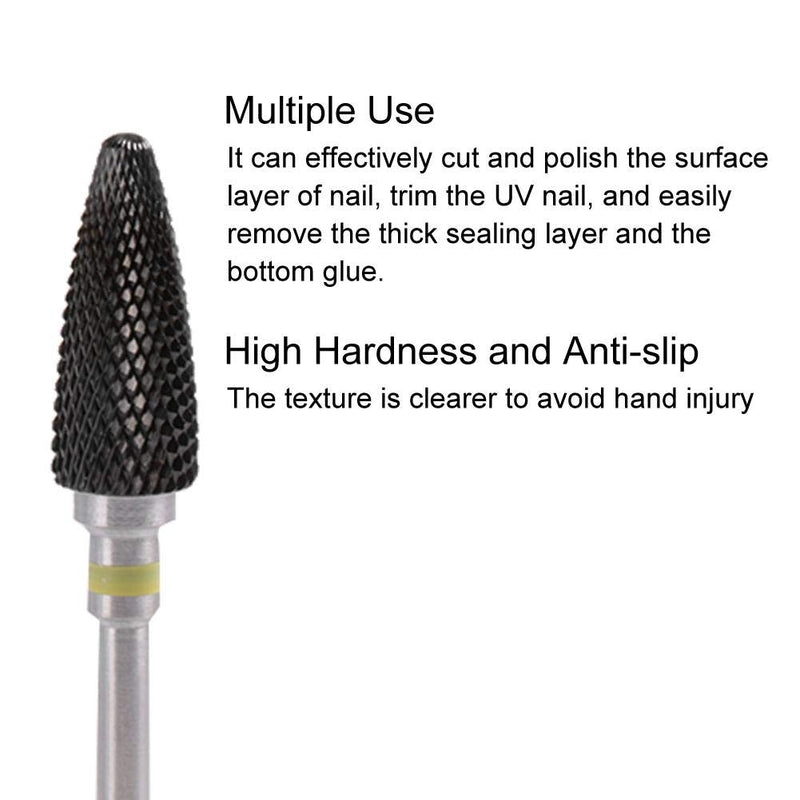 Ceramic Nail Drill Bits,5 Types Ceramic Nail Manicure Drill Tools Cylinder Shape Grinding Head Nail Drill Bit for Nail Polishing Manicure Tools(01) 01 - BeesActive Australia