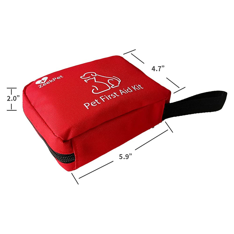 Pet First Aid Kit ZeekPet Medical Bag for Dogs and Cats Trauma Kit with Self Adhering Bandage , Styptic Pencil, Onitment, Pill Box, Emergency Blanket Perfect Survival Kit for Traveling with Your Pet First Aid Kit And Styptic Pencil - BeesActive Australia