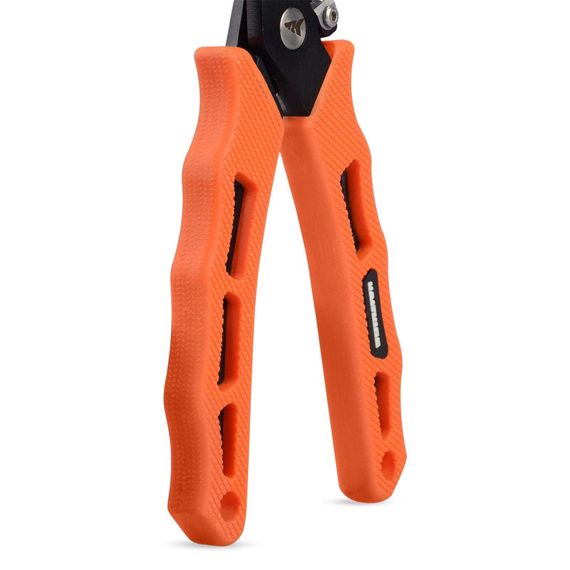 KastKing Cutthroat 7 inch Fishing Pliers, 420 Stainless Steel Fishing Tools, Saltwater Resistant Fishing Gear, Tungsten Carbide Cutters, Corrosion Resistant Teflon Coating, 7'' Straight Nose, Orange D: 7'' Straight Nose - Orange - BeesActive Australia