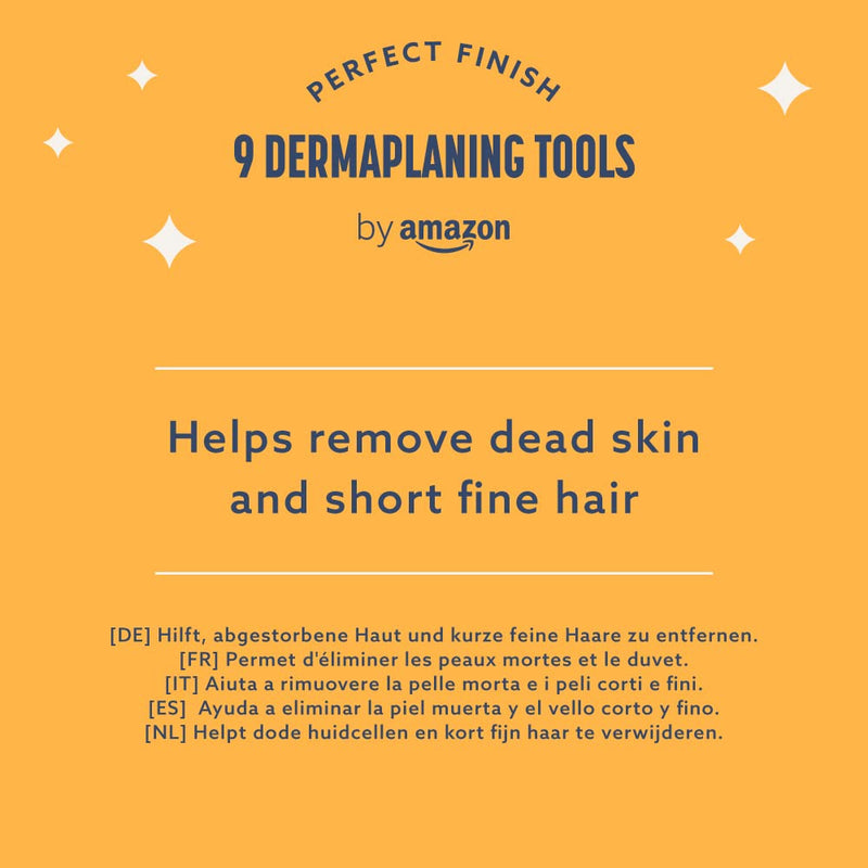 by Amazon - Eyebrow Razor Shaper, Facial Hair Remover and Trimmer, Exfoliating Dermaplaning tool (Pack of 9) - BeesActive Australia