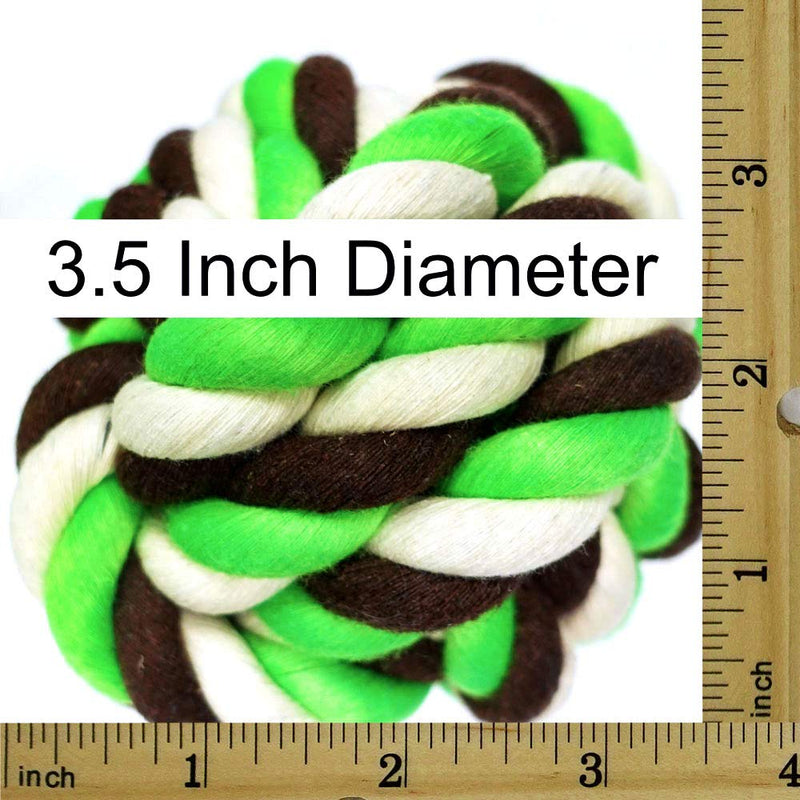 Otterly Pets Large Dog Toys Rope Balls for Dogs Big Tough Natural Cotton Rope Ball Chew Toy Set for Larger Breed (4-Pack) - BeesActive Australia