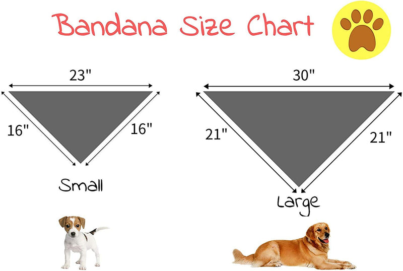 Elegant little tail Dog Bandanas - 1Pack Pet Gift Washable Dog Scarf Square Dog Bib Kerchief Scarf Adjustable Pet Bandana for Small Medium Large Dogs Orange Floral - BeesActive Australia