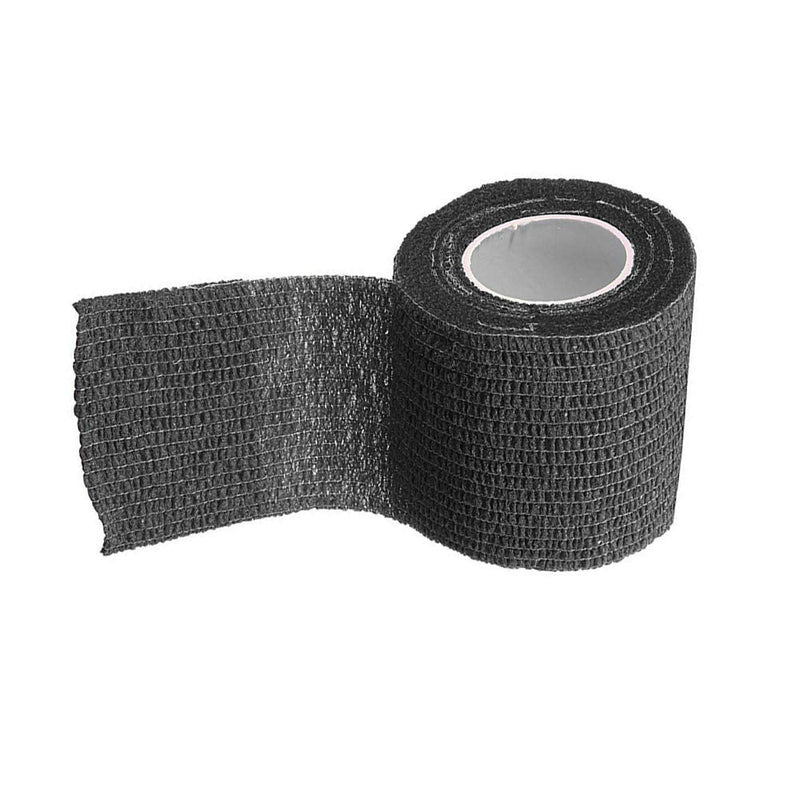 Mintice™ 10 X Self Adhesive Cohesive Wrap Bandages Strong Elastic First Aid Tape Skin Color for Wrist Ankle Sport 4.5mx5cm Black - BeesActive Australia