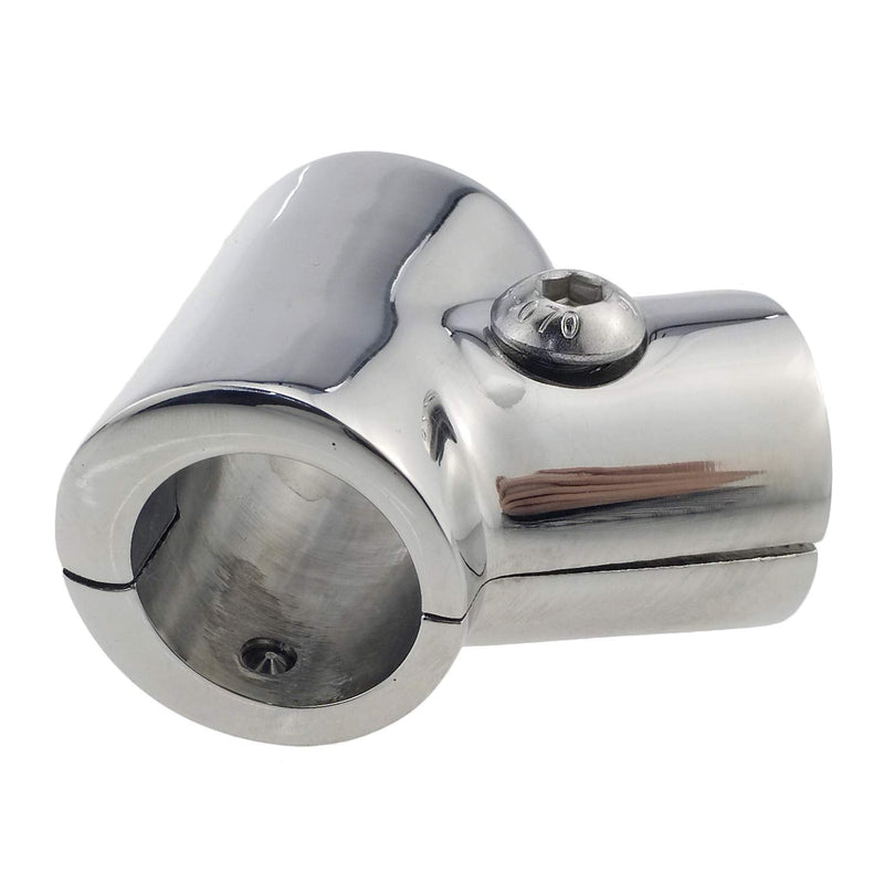 keehui Heavy Duty 316SS Boat Hand Rail Fitting- Polished 60 Degree T/Tee Hinged/Split Fitting 7/8" Tube 1PC FOR 7/8" TUBE - BeesActive Australia