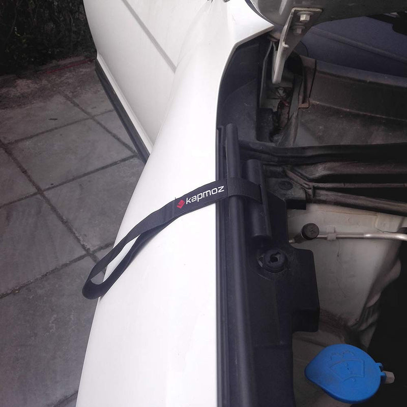 Quick Hood Loops Trunk Anchor Kayak Tie Downs Straps Bow Stern Canoe Transport Secure Lashing Point Black 1 Pair - BeesActive Australia
