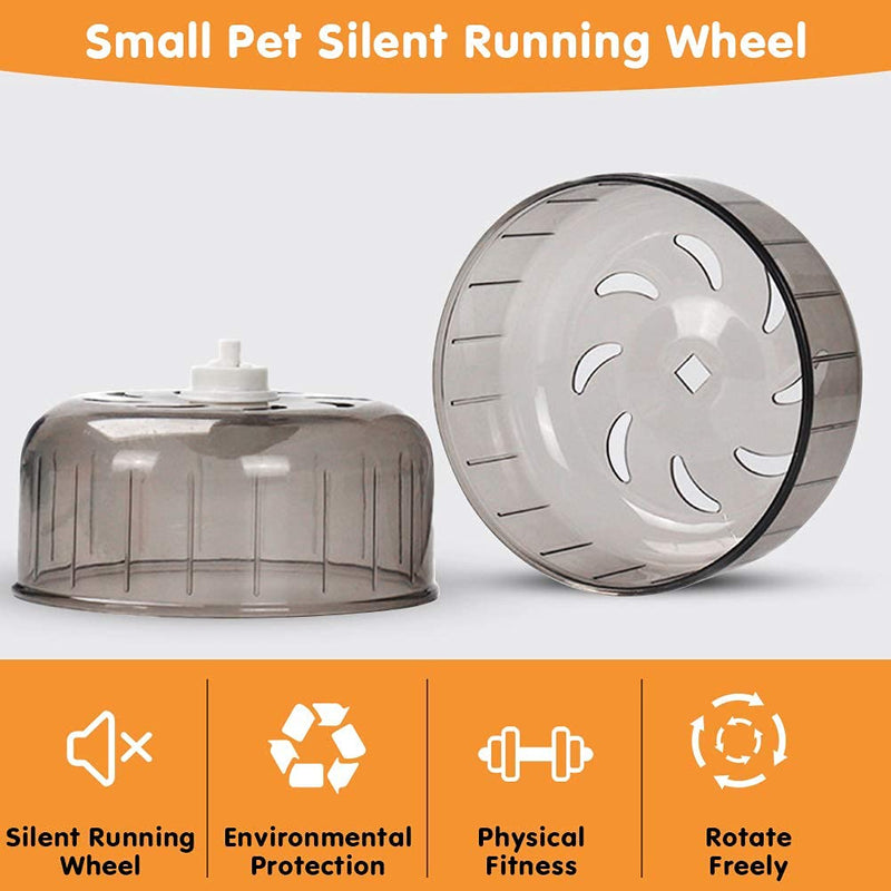 Hamster Exercise Wheels, YOUTHINK Silent Running Wheel 13cm Quiet Spinner for Gerbils Mice Small Animals Cage Toy Attachment - BeesActive Australia