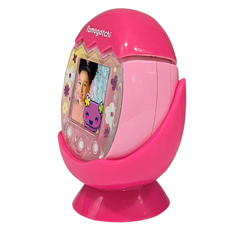 Leo Tube Desktop Dock Cradle Stand for Tamagotchi Pix Interactive Pet Machine with Camera, Holder Stand Compatible with New Tamagotchi Pix Electronic Pet Accessory (Only Holder Stand) (Pink-Pink) Pink-Pink - BeesActive Australia
