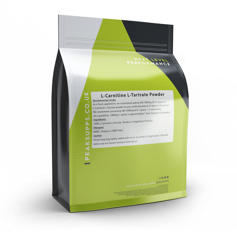 L-Carnitine L-Tartrate Powder 250g | Pure - BeesActive Australia