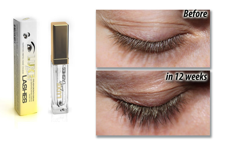 Luxe Beauty Lashes Eyelash Growth Serum - Longer, Fuller, Lush Lashes and Eyebrows - all Natural Lash and Thicker Eyelashes and Fuller Eyebrows - 0.23 ounce Original Formula - BeesActive Australia