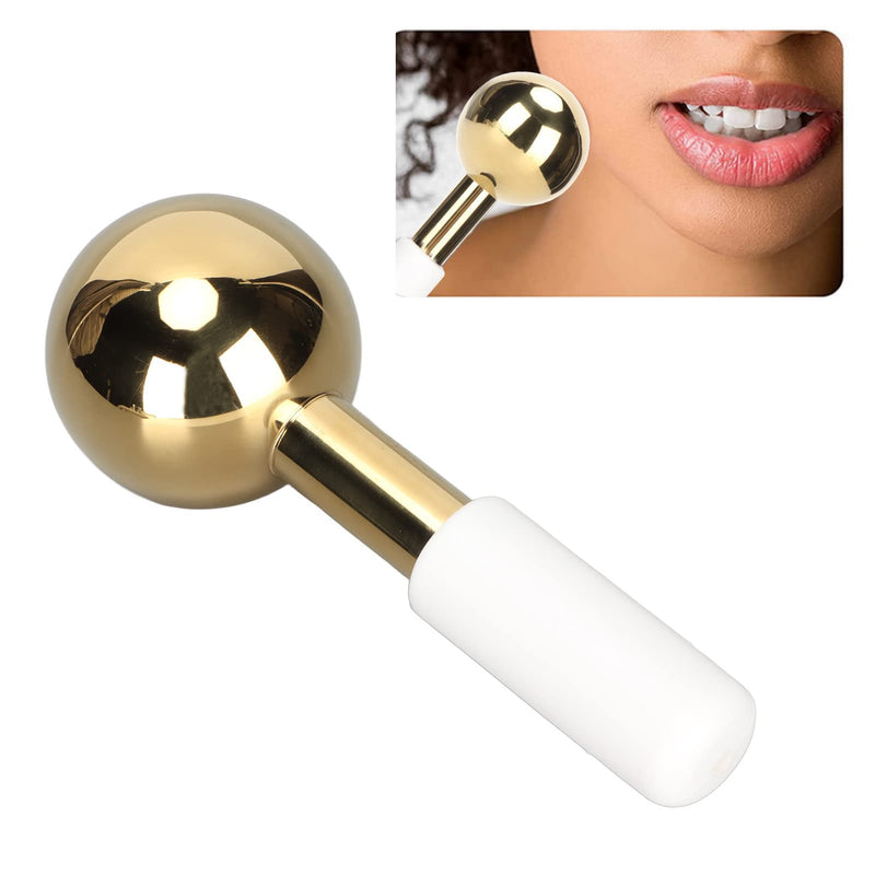 Facial Skin Care Ice Globes, Stainless Steel Ball Skin Soothing Facial Ice Globes, Massager for Face Neck and Eyes(White Handle) White Handle - BeesActive Australia