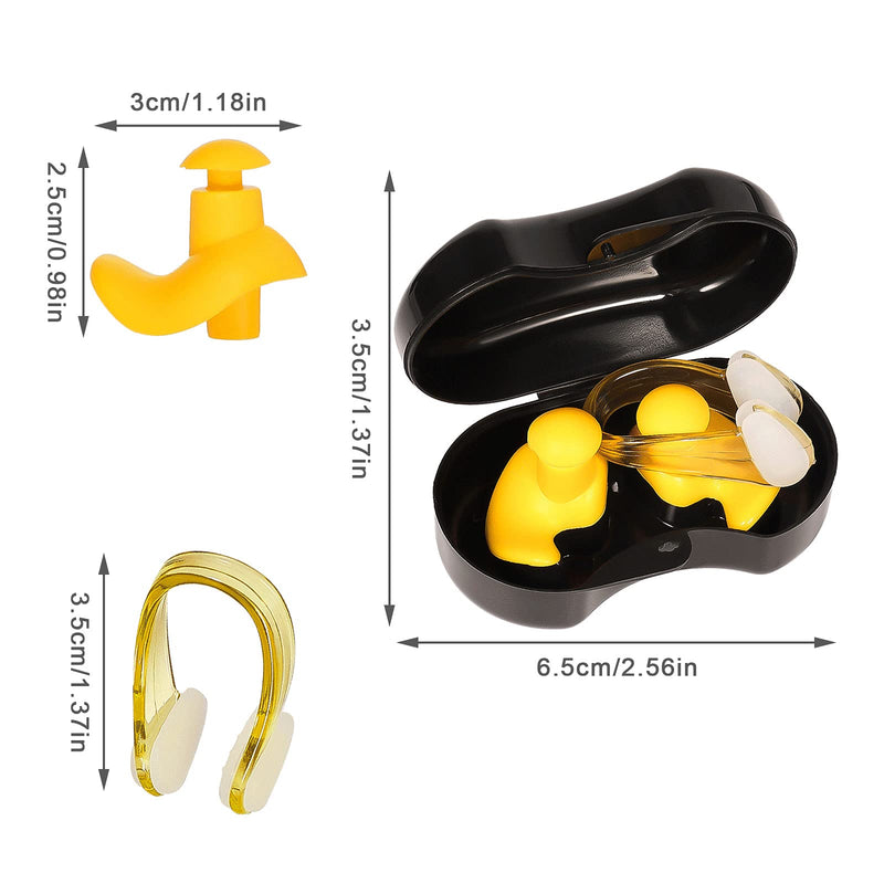 SAVITA 6 Set Swimming Earplugs and Nose Clip Set Reusable Convenient Waterproof Ear Nose Ear Protector for Showering Bathing Surfing Snorkeling Other Water Sports - BeesActive Australia