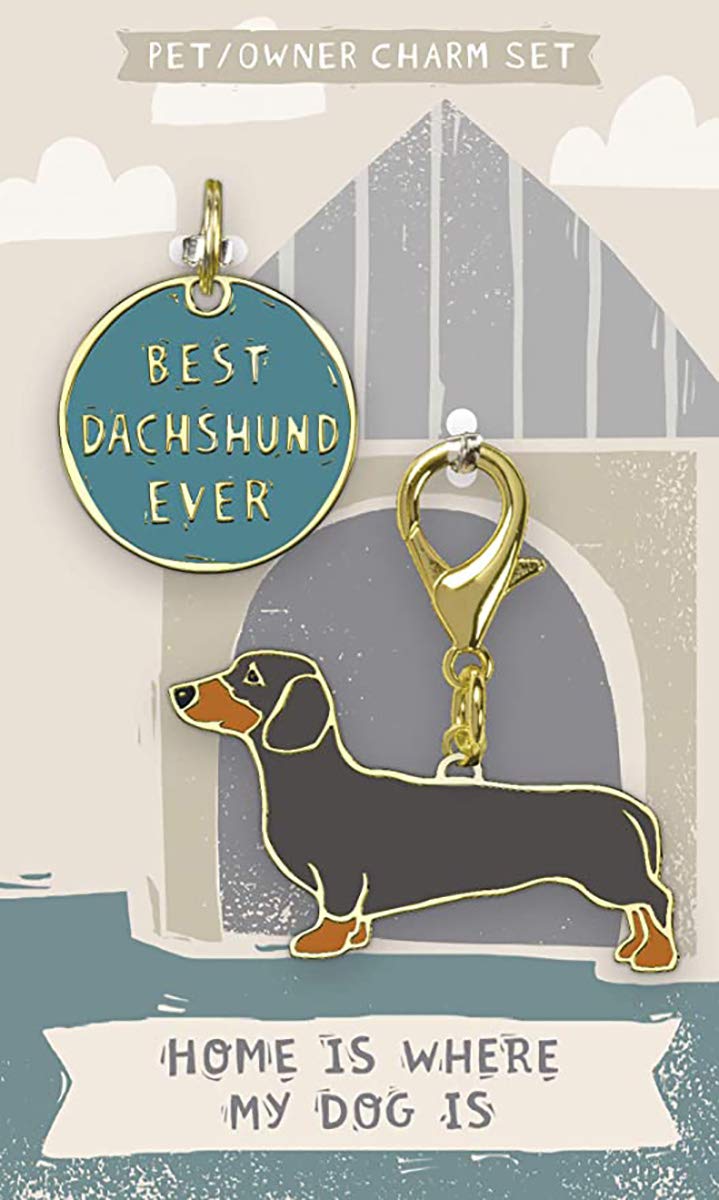 Primitives by Kathy Dog Collar Charm Set - Dachshund - BeesActive Australia