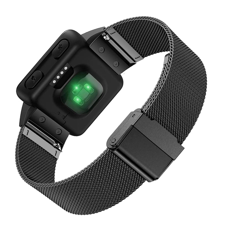 ViCRiOR Band Compatible with Garmin Forerunner 35, Mesh Woven Stainless Steel Replacement Bracelet Bands Strap Wrist Band for Garmin Forerunner 35, Black - BeesActive Australia