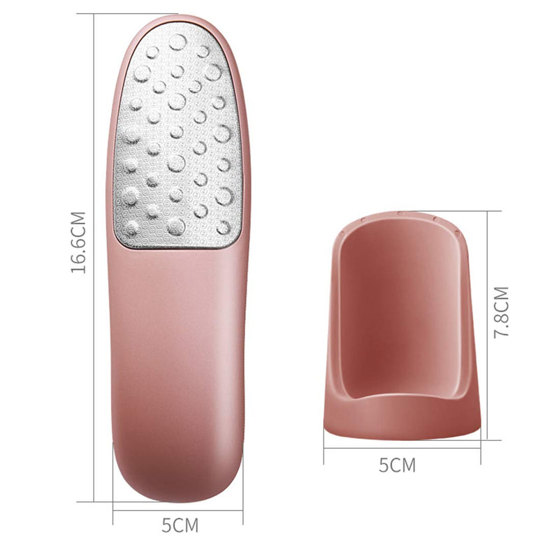 Foot Files for Hard Skin,No-Cut Foot File with Holder,Foot File Foot Care Pedicure Tool,Safest Double-Sided Callus Remover for Feet & Dead Skin,Professional Foot File for Wet/Dry Use (Rose Gold) Rose Gold - BeesActive Australia